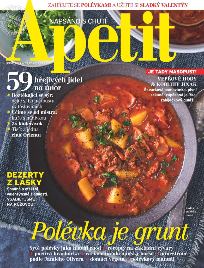 Apetit Časopis Apetit, vydání  02/2019