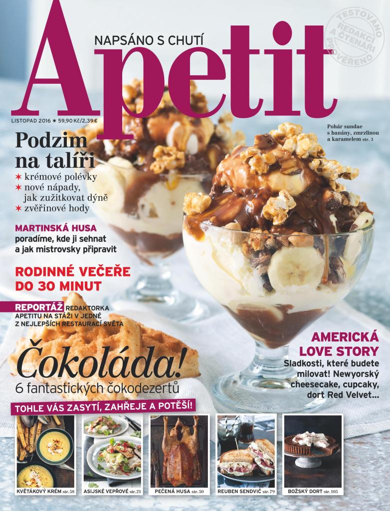 Apetit Časopis Apetit, vydání 11/2016