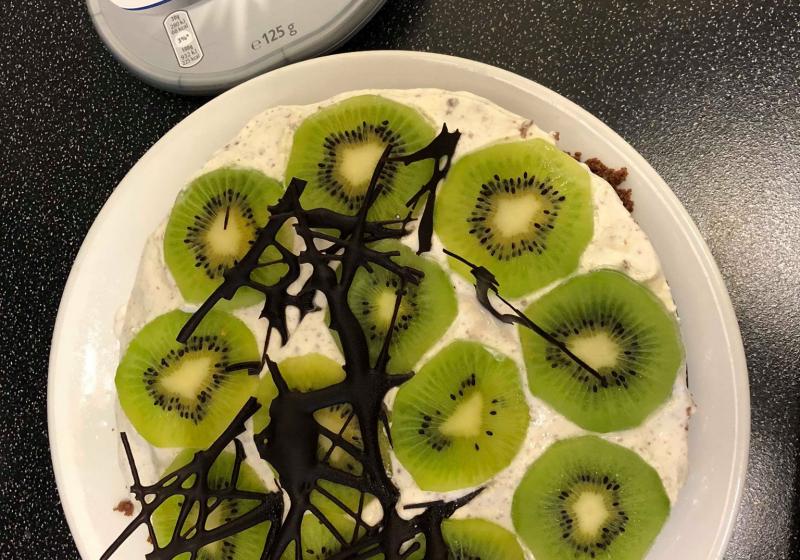 Kiwi cheesecake
