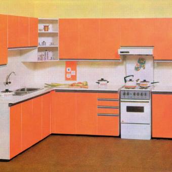 Kuchyňská linka Astra z roku 1975