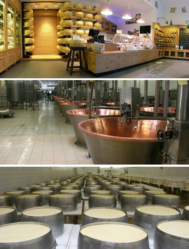 prodejna a výroba sýru
