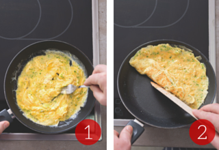 opékání omelet