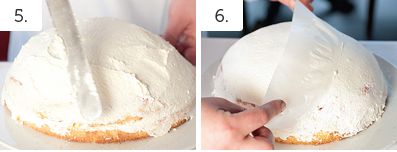 potahování dortu krémem