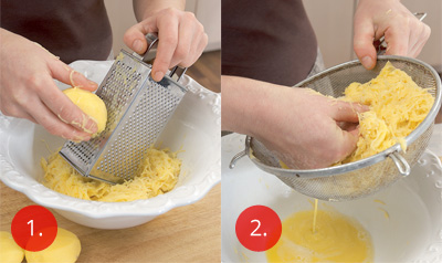 Příprava brambor na chlupaté knedlíky