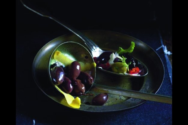 Marinované olivy s vodkou