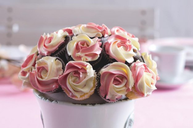 Sladká kytice cupcaků