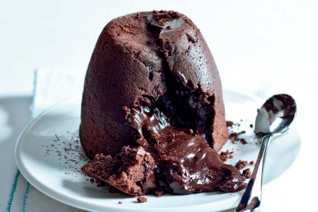 Horký čokoládový dortík