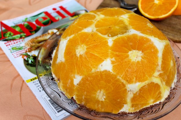 Pomerančový bowl dort k 15. narozeninám Apetitu