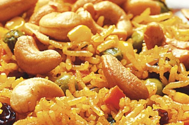 Vegetariánská rýže po indicku