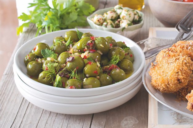 Sicilské marinované olivy