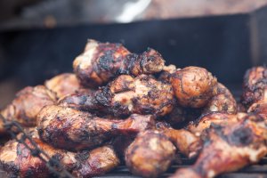 grilované kuře na Street food festivak Holešovice