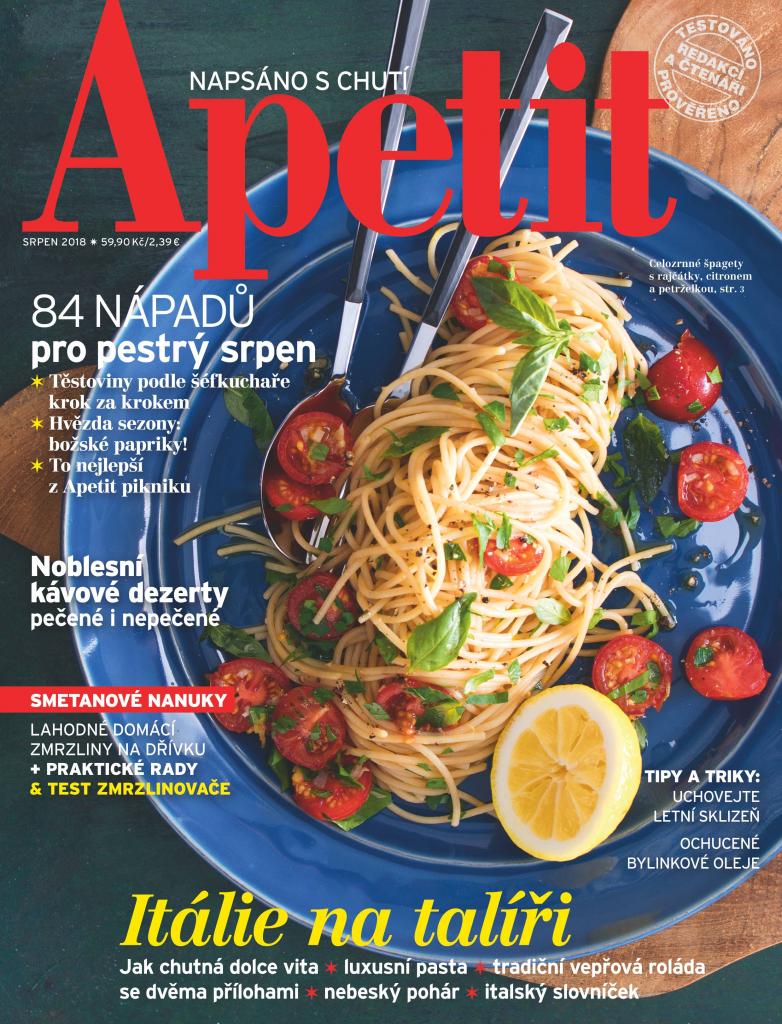 Apetit Časopis Apetit, vydání  08/2018