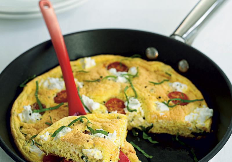 Nadýchaná letní omeleta