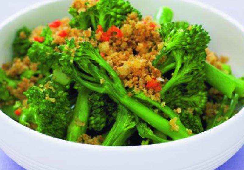 Brokolice s chilli strouhankou