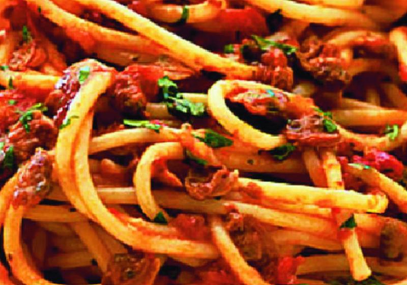Rychlé špagety s mořskými plody