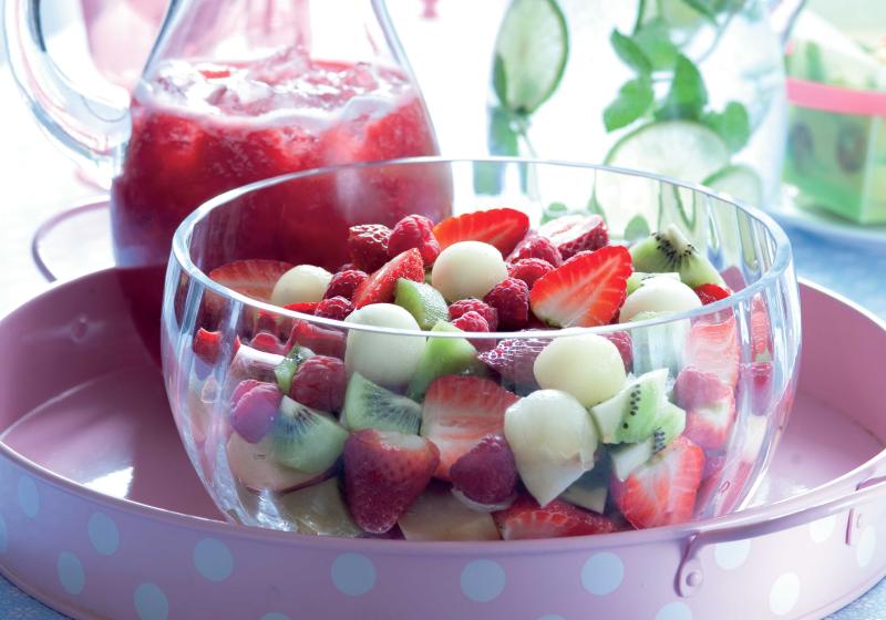 Ovocný salát s melounem a vanilkou