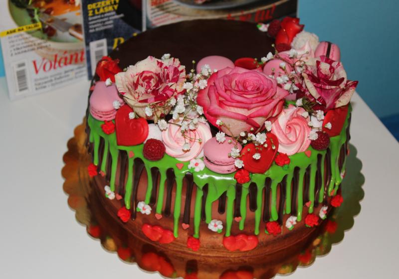 Stékaný dort pro Šípkovou Růženku