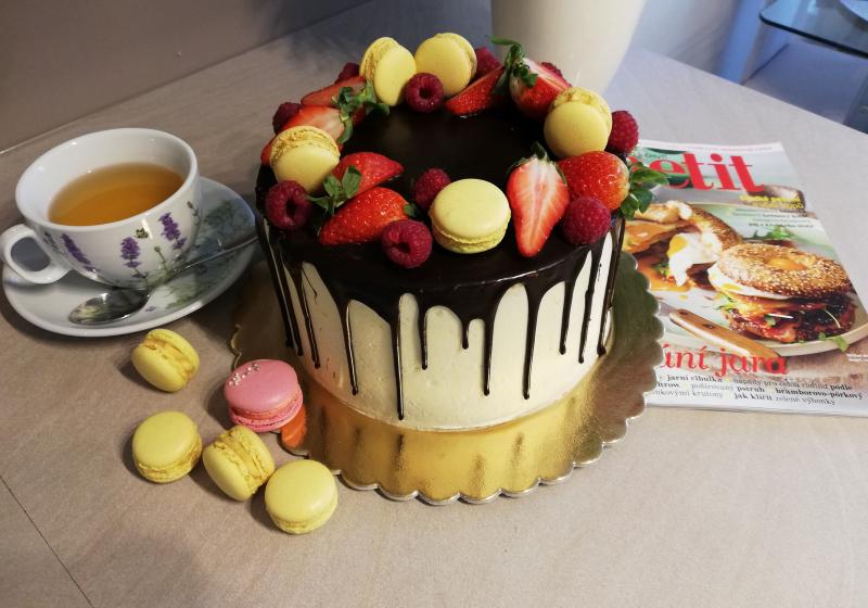 Svěží citronovo-vanilkový dort k 15.narozeninám Apetitu