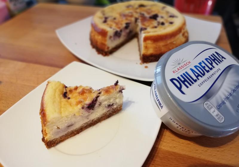 Borůvkový cheesecake bez cukru