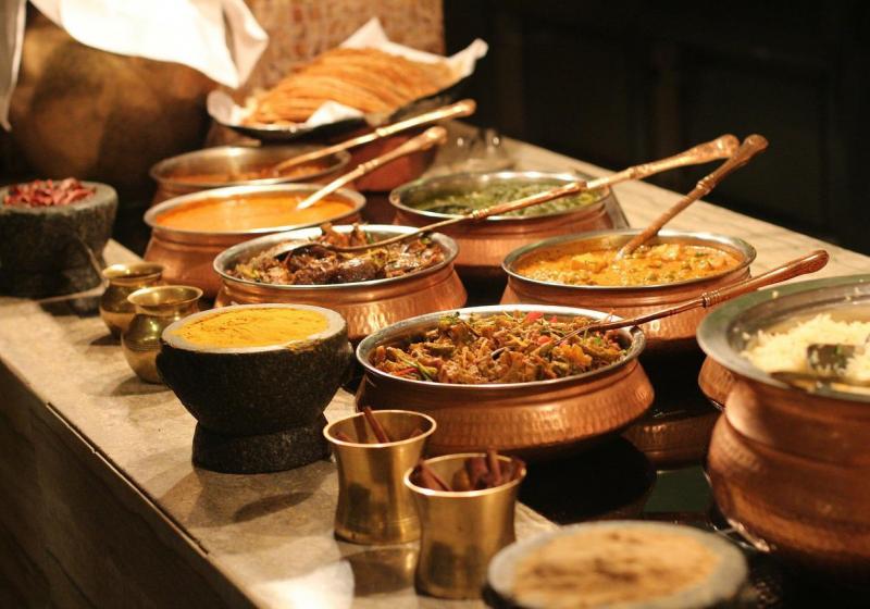 jídlo v indické restauraci