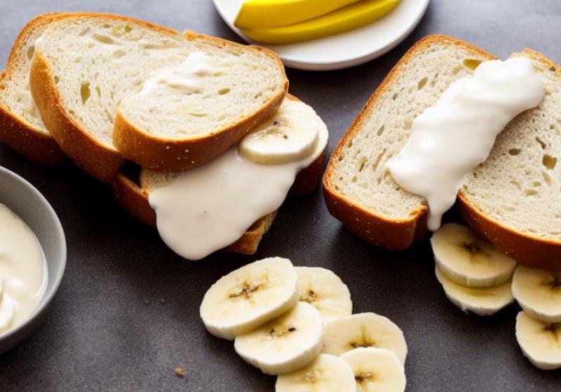 Banánové toasty s jogurtem