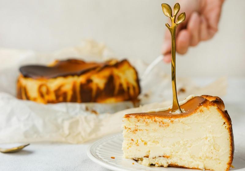 Baskický spálený cheesecake