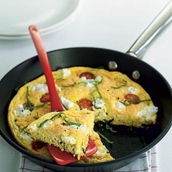 Nadýchaná letní omeleta