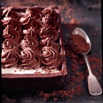 Čokoládovo-kávový koláč