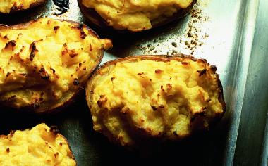 Pečené brambory s křenem
