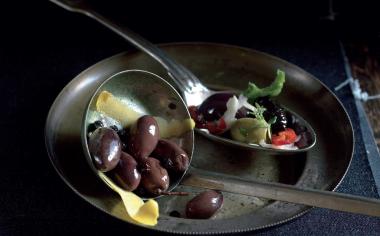 Marinované olivy s vodkou
