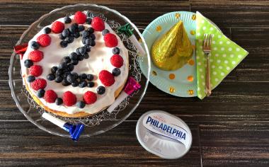 Vanilkový narozeninový cheesecake