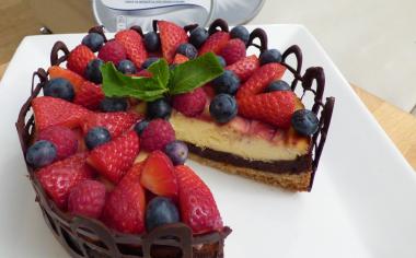 Brown-cheesecake